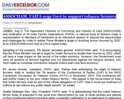 News-for-Print-Media-Coverage-LATEST-NEWS-ASSOCHAM-FAIFA-urge-Govt-to-support-tobacco-farmers-DailyExcelsior.com_06082016-943x1024